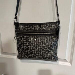 Stylish Black and Gray Crossbody Bag